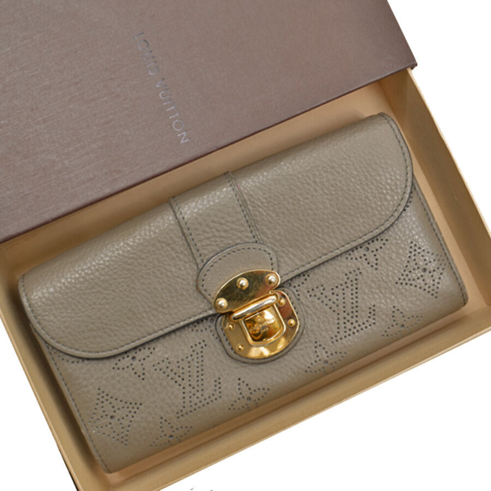 Louis Vuitton Mahina Portefeuille Wallet Opal Beige Bifold